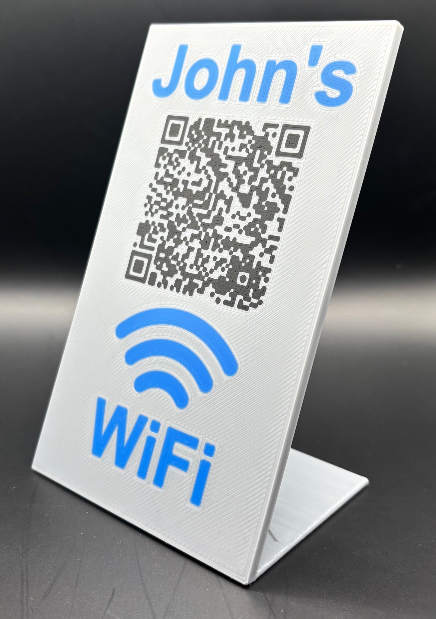 WiFi QR Code Stand